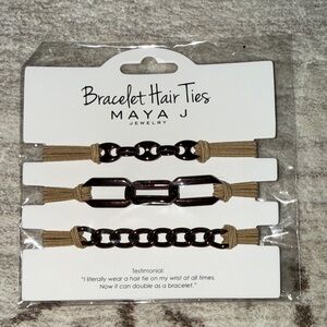 Maya Gold Bracelet Hair Ties
